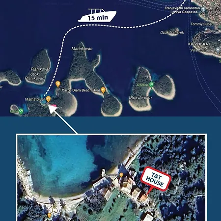 Vakantiehuis Robinson House T'n't Hvar Town